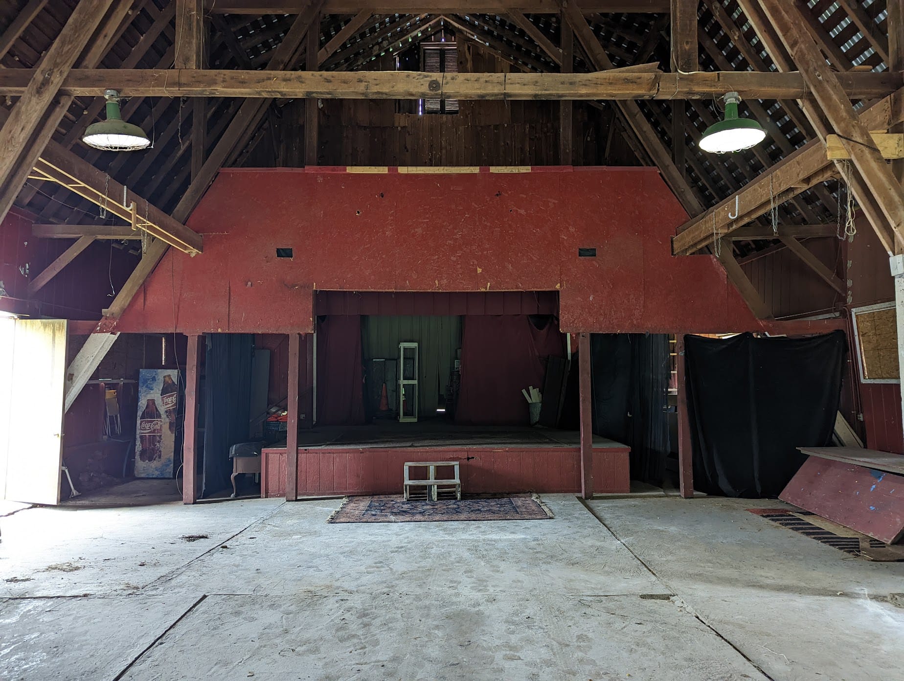 The Barn Theater interior at Vibecamp