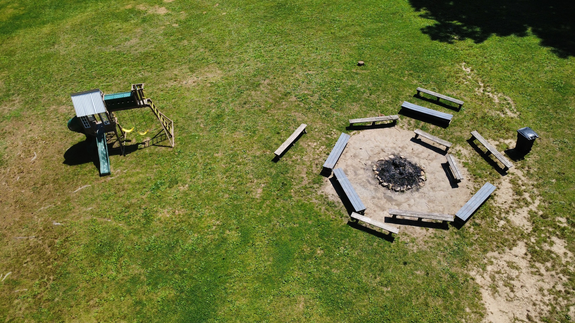 The Fire Pit near Cabin U at Vibecamp